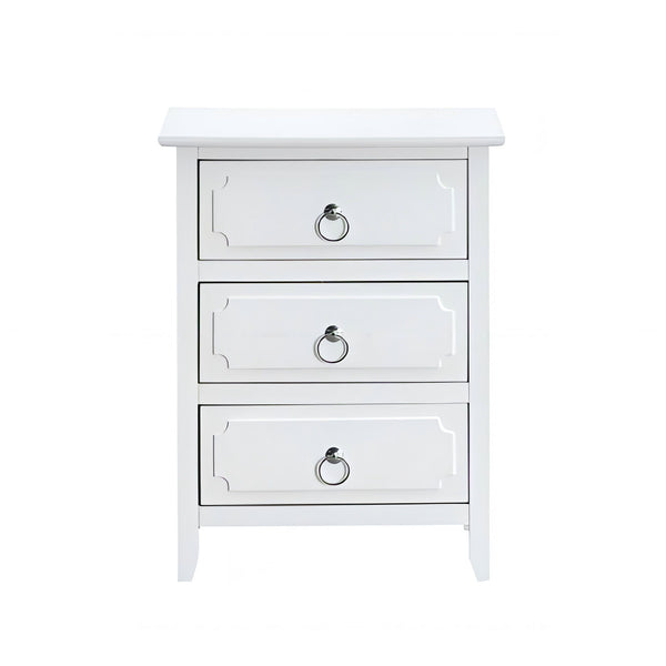 Daniel - 3 Drawer Nightstand - White