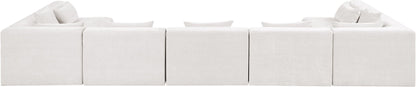 Stellar - 7 Piece Chenille Fabric Upholstered Modular Sectional