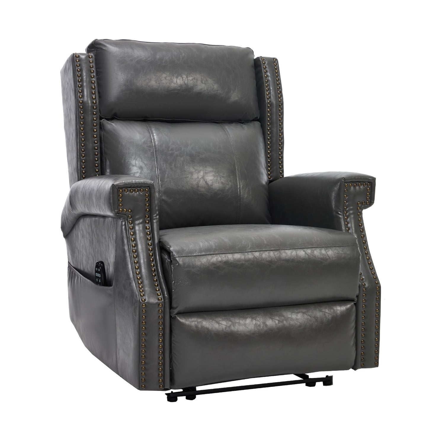 Manual Recliner Chair  With Heavy Duty Motion Mechanism, 8 Vibrating Nodes And 3 Massage Modes For Living Room