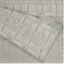 Sunshine - 5'3" X 7'3" Indoor, Outdoor Area Rug Polypropylene - Silver