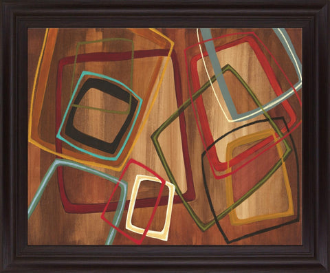 Overlapping Shapes - 28" x 34" Framed Wall Art