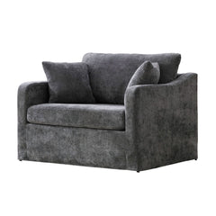 Accent Chair With 2 Bolster Pillows