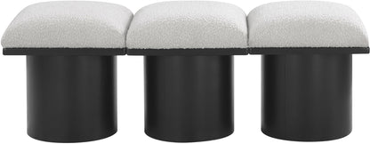 Pavilion - 3 Piece Modular Bench With Black Base