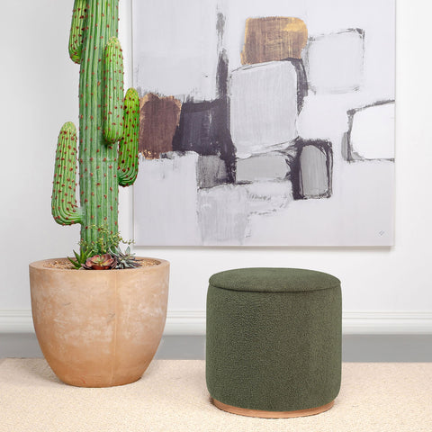 Keita - Upholstered Round Ottoman