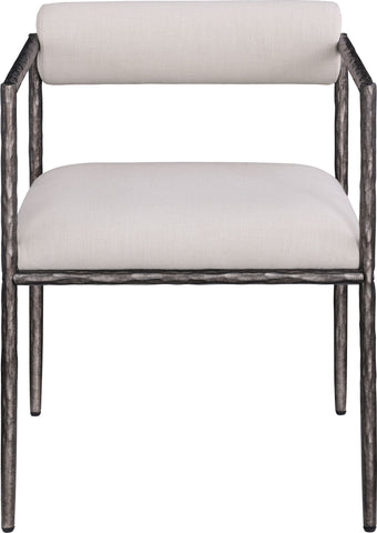 Axis - Linen Textured Beige Fabric Upholstered Dining Chair (Set of 2)