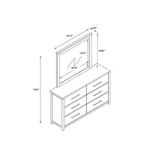 Avery - Mirror With Sleek Frame Large Scale Mirror For Dresser - Beige