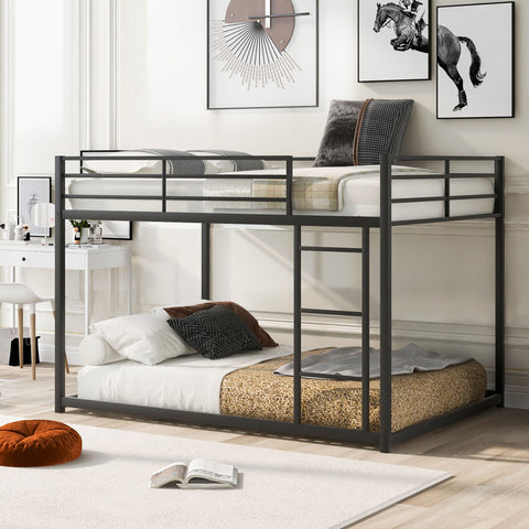 Metal Bunk Bed, Low Bunk Bed With Ladder