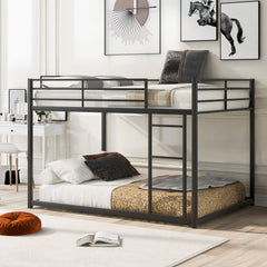 Metal Bunk Bed, Low Bunk Bed With Ladder
