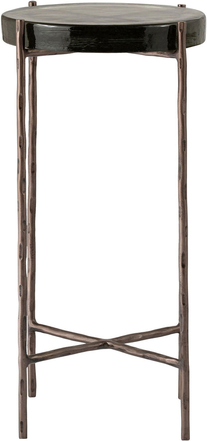 Vetra - Iron Base Bunching End Table - Bronze