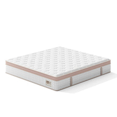 12" King Size Firm Hybrid Mattress, Gel Memory Foam & Pocket Springs, Pressure Relief, Motion Isolation, Ergonomic Bed - White