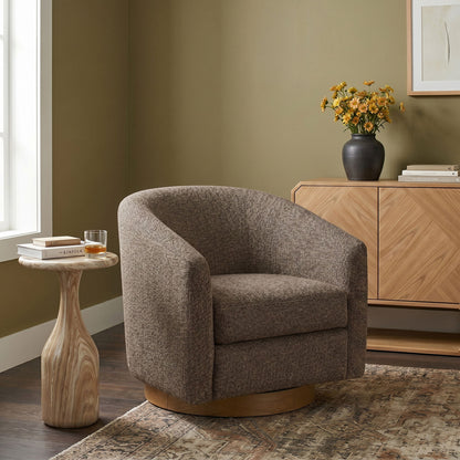 Modra - Performance Fabric Upholstered Swivel Accent Chair
