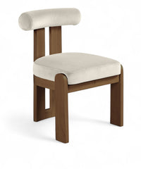 Arienzo - Performance Fabric Upholstered Dining Chair (Set of 2) - Walnut Base