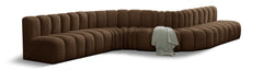 Arc - Velvet 8 Piece Curved Modular Sofa