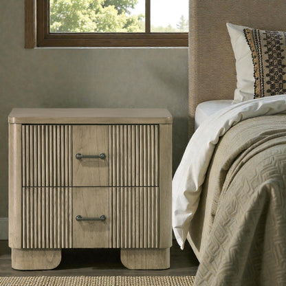 Lakkari - Nightstand - Oak