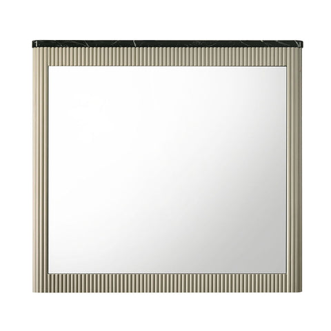 Travonte - Mirror - Gray / Beige