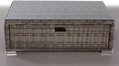 Glass Outdoor Coffee Table - Gray Mix