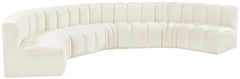 Arc - Velvet 7 Piece U-Shaped Modular Sofa
