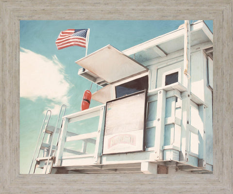 Seaside Watchtower - 28" x 34" Framed Wall Art