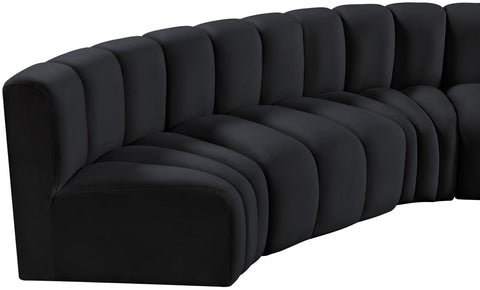 Arc - Velvet 8 Piece U-Shaped Modular Sofa