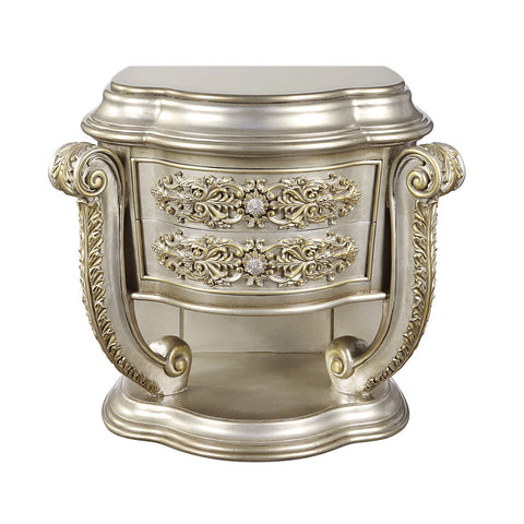 Danae - Nightstand - Champagne & Gold