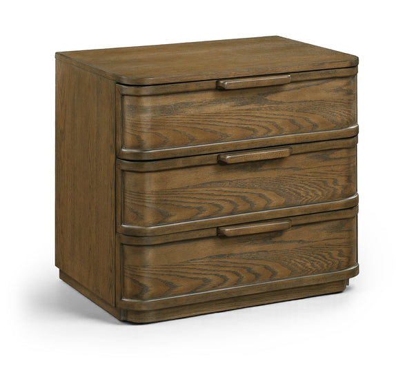 Tiberio - Oak Veneer And Solid Wood Nightstand
