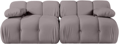 Orin - Velvet Performance Fabric Upholstered 2 Piece Modular Sofa