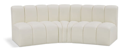 Arc - Faux Leather 3 Piece Modular Corner Sofa