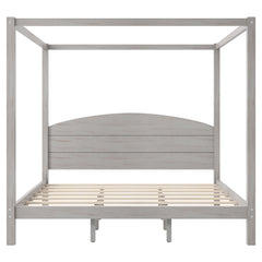 anopy Platform Bed With Headboard And Support Legs