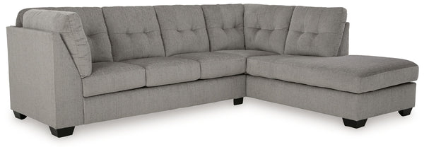 Lanelly - 2-Piece Sectional With Raf Corner Chaise - Alloy