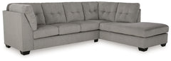Lanelly - 2-Piece Sectional With Raf Corner Chaise - Alloy