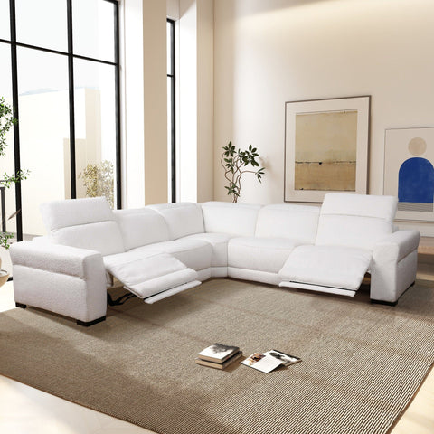 Yohan - Reclining Sectional Sofa - White
