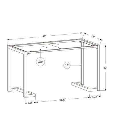Accent Console Table For Entryway Contemporary - Black