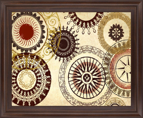Sunburst Medallion - 28" x 34" Framed Wall Art