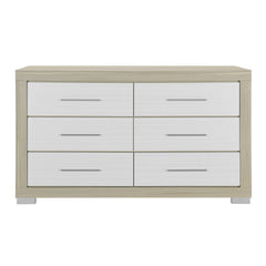 Elsa - 2 Toned And Dresser With Bar Handle And Construction