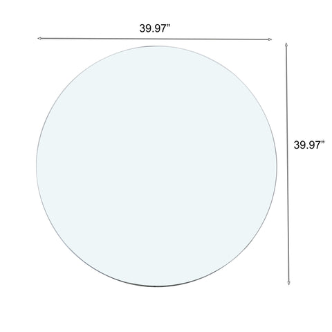 Round Tempered Glass Table Top