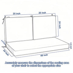 Deep Seat Waterproof Replacement Patio Chair Cushions For Patio Furniture