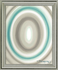 Aqua Ripple - 28" x 34" Framed Wall Art