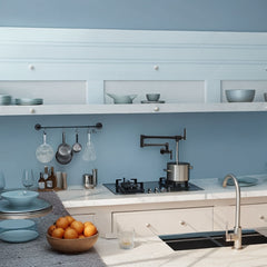 Modern Design Wall Mount Pot Filler Faucet Folding Stretchable