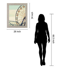 Carnival Wheel Dream - 28" x 34" Framed Wall Art