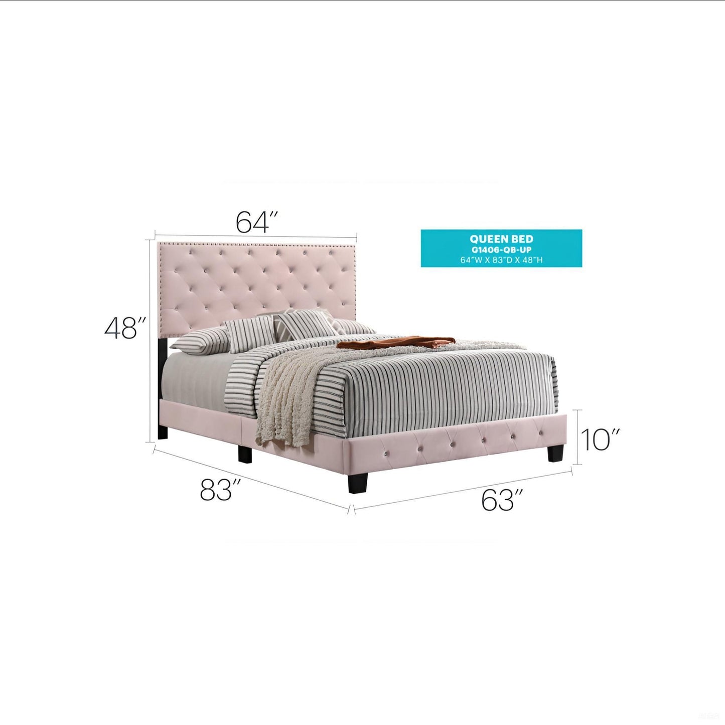 Luxurious Upholstered Bed