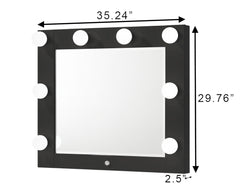 Luxo - Vanity Top With LED - Black