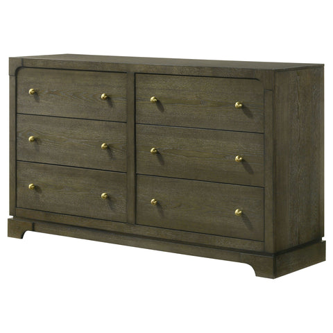 Sundance - 6 Drawer Dresser Cabinet - Dark Brown