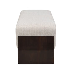 Bench With Thick Soft Cushions For 3 People - Brown / Beige