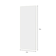 Modern Full Length Mirror With High Definition Shatter Proof Glass And Aluminum Alloy Frame