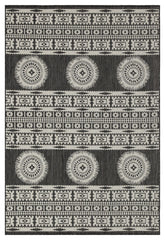 Sunshine - 5'3" X 7'3" Indoor, Outdoor Area Rug Polypropylene - Anthracite