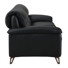 Eilene - Sofa - Black Top Grain Leather