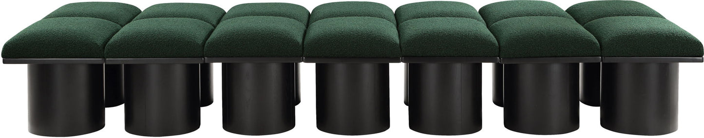 Pavilion - 14 Piece Modular Bench With Black Base