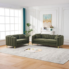 Oversized Sofa, Deep Tufted Couch