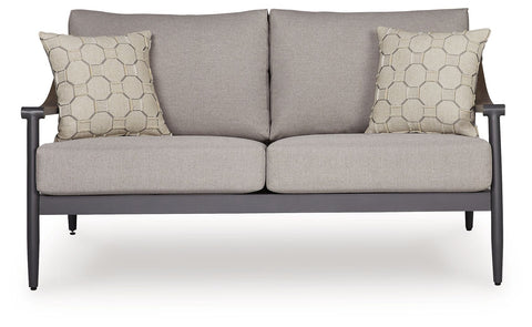 Ocean Beach - Loveseat With Cushion - Gray