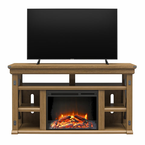Wildwood - Fireplace TV Stand - Gray